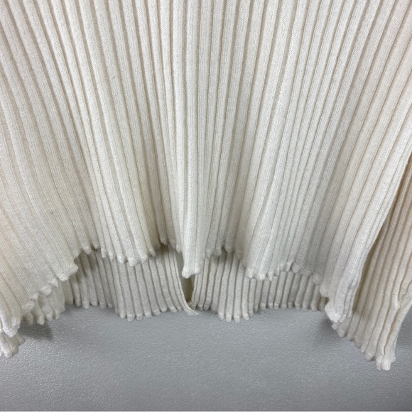 N Philanthropy Ribbed Wool Cashmere Split Back Sweater - Picture 7 of 7